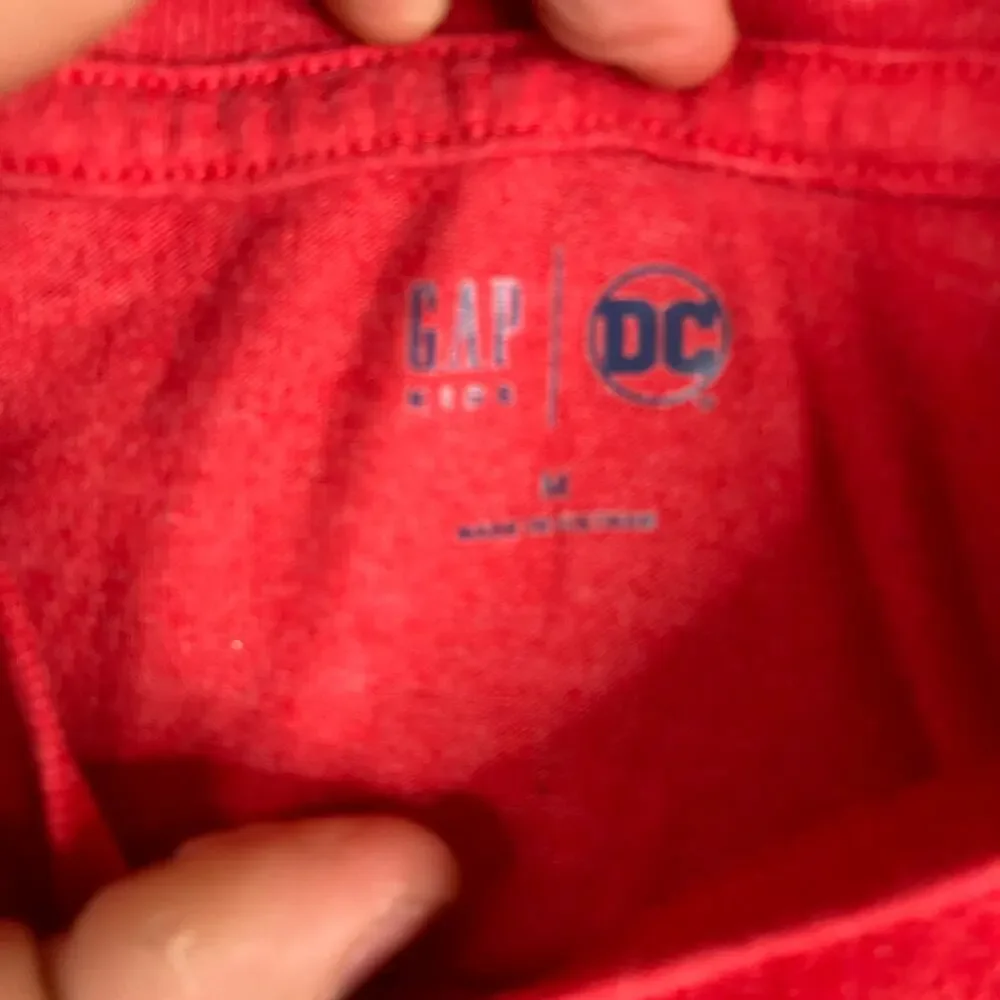 Gap T-Shirt Boys Size M Red Flash DC‎ Comics Graphic Short Sleeve Crew Casual